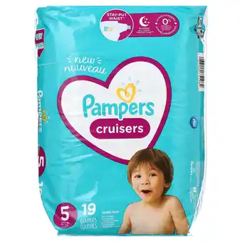 Walmart Pampers Cruisers Diapers Size 5, 19 Diapers offer