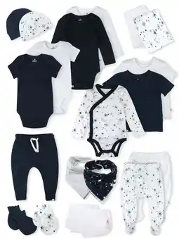 Walmart Honest Baby Apparel Organic Cotton Boy/Girl Hittin' The Town 20-Piece Gift Set, Newborn to 6m offer