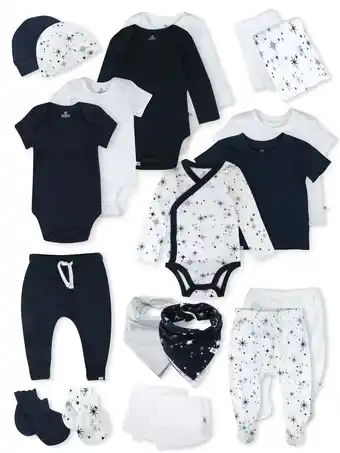 Walmart Honest Baby Apparel Organic Cotton Boy/Girl Hittin' The Town 20-Piece Gift Set, Newborn to 6m offer