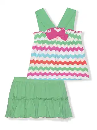 Walmart Young Hearts Toddler Girl Zig Zag Print Scooter Set 2T-4T offer