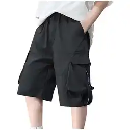 Walmart ZyeKqe Cargo Shorts for Women High Waisted Sweat Shorts Wide Leg Loose Fitted Summer Shorts offer