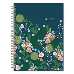 Walmart 21-22 Weekly Monthly Planner Notes, 5.875 x 8.625, by Snow & Graham for Blue Sky, Kukka Navy offer