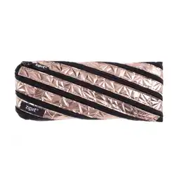 Walmart ZIPIT Metallic Pencil Case | Aesthetic Pencil Pouch for College and Office (Rose Gold) offer