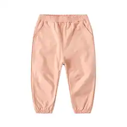 Walmart Chbgutlmr Toddler Boy Girls Pants Elastic Waist Fleece Lined Jogger Pants Casual Workout Trousers offer