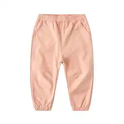 Walmart Chbgutlmr Toddler Boy Girls Pants Elastic Waist Fleece Lined Jogger Pants Casual Workout Trousers offer