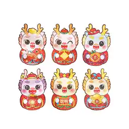 Walmart Btomtd Three Dimensional Thickened Red Envelope For The New Year 6Pcs offer