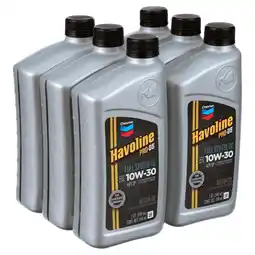 Walmart Chevron Havoline Pro-DS Synthetic Motor Oil 10W-30, 1 Quart Case (6 Pack) offer