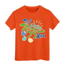 Walmart ZPWKLM ZPWKLM T-Shirts For Kid Eggs Bunny Print Outfits Short Sleeve Clothing For Baby size 3-4T offer