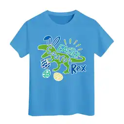 Walmart ZPWKLM ZPWKLM T-Shirts For Kid Eggs Bunny Print Outfits Short Sleeve Clothing For Baby size 3-4T offer