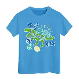 Walmart ZPWKLM ZPWKLM T-Shirts For Kid Eggs Bunny Print Outfits Short Sleeve Clothing For Baby size 3-4T offer