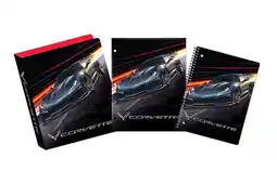 Walmart Chevy Corvette Stationary Bundle, 3-Ring, 1 Binder, Spiral Notebook offer