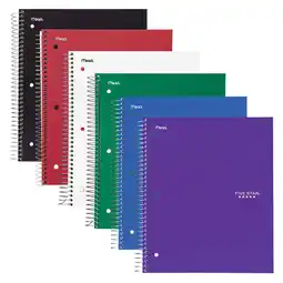 Walmart Five Star Spiral Notebook Plus Study App 3 Subject College Ruled 8 12 x 11 6 offer