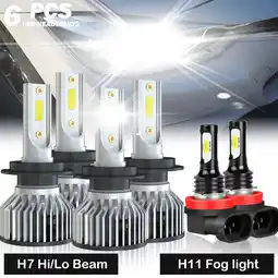 Walmart For BMW 328i 2007 - 2016 6x Bulbs LED Headlights Hi/Low Beams + Fog Lights Combo offer