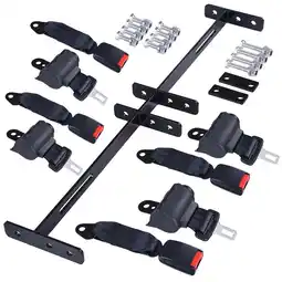 Walmart Yescom Retractable Golf Cart Seat Belts & Bracket Kit for 4 Passenger Club Car Yamaha EZGO TXT RXV offer