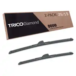 Walmart TRICO Diamond 2 Pack, 26 and 19 High Performance Replacement Windshield Wiper Blades (25-2619) offer