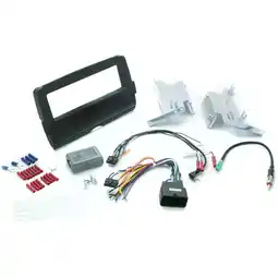 Walmart INSTALL CENTRIC ICHD2BN Harley Davidson 2014-Up w/Batwing Fairing Complete DIN Installation Kit offer