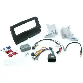 Walmart INSTALL CENTRIC ICHD2BN Harley Davidson 2014-Up w/Batwing Fairing Complete DIN Installation Kit offer