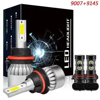 Walmart 9007 High&Low+9145 Fog Light for Nissan Murano 2003-2007 LED Headlight Bulbs White 4pcs offer