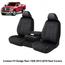 Walmart Auto Drive Car Front Seat Cover Custom Fit for 2013-2019 Dodge Ram 1500 Black PU Leather offer