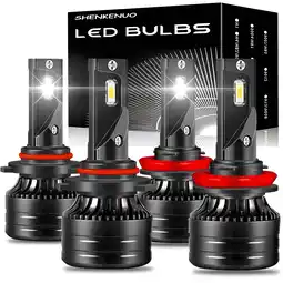 Walmart 4Pcs for Mazda 3 2010-2016 CX-3 2016-2017 9005 H11 LED Headlight Combo Bulbs Kit 6000K Pure White offer