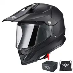 Walmart AHR H-VEN35 Dual Sport Motorcycle Helmet DOT Approved Dirt Bike Off Road ATV M offer