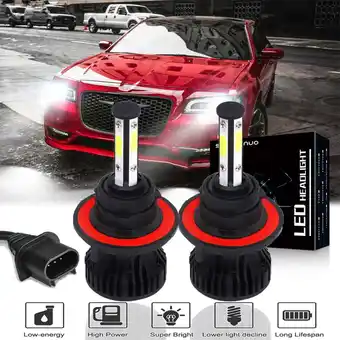 Walmart 4-Side 9008/H13 LED Headlight Bulbs for Chrysler Pacifica 2007-2008 2pc offer