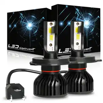 Walmart For 2005-2010 Kia Spectra5 LED Headlights Bulb High Low Beam Combo H4/9003 Lamp 50W 7000LM 2 Pack offer