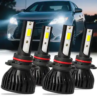 Walmart For Toyota Avalon (With Halogen) 2013-2019 - 4X LED Headlight Bulbs High Low Beam offer