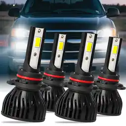 Walmart For GMC Yukon XL1500 Denali 2001-2004 LED 9005 9005 Headlight Bulbs Kit White 4x offer