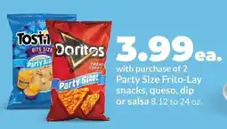 Hy-Vee Frito Lay Party Size Snacks offer
