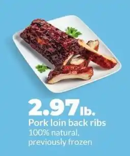 Hy-Vee Pork Loin Back Ribs offer
