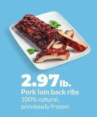 Hy-Vee Pork Loin Back Ribs offer