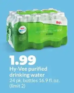Hy-Vee Hy-Vee purified drinking water offer