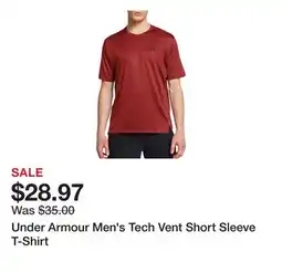 Dick's Sporting Goods Under Armour Men's Tech Vent Short Sleeve T-Shirt offer