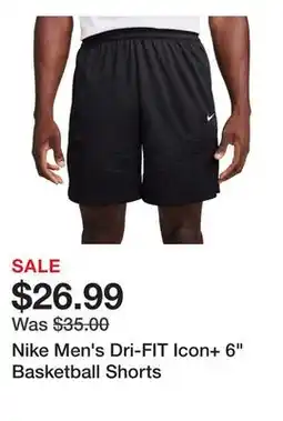 Dick's Sporting Goods Nike Men's Dri-FIT Icon+ 6 Basketball Shorts offer