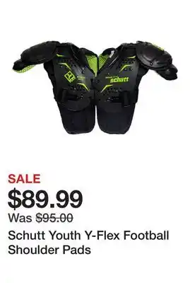 Dick's Sporting Goods Schutt Youth Y-Flex Football Shoulder Pads offer