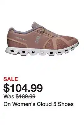 Dick's Sporting Goods On Women's Cloud 5 Shoes offer