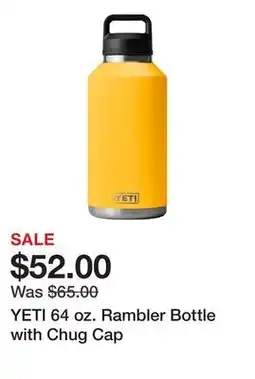 Dick's Sporting Goods YETI 64 oz. Rambler Bottle with Chug Cap offer