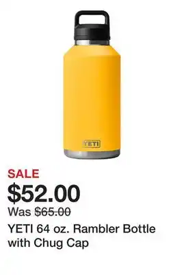Dick's Sporting Goods YETI 64 oz. Rambler Bottle with Chug Cap offer
