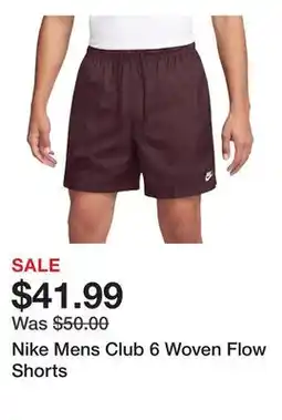 Dick's Sporting Goods Nike Mens Club 6 Woven Flow Shorts offer