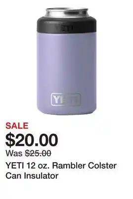Dick's Sporting Goods YETI 12 oz. Rambler Colster Can Insulator offer
