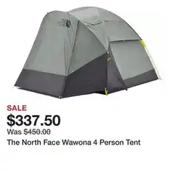 Dick's Sporting Goods The North Face Wawona 4 Person Tent offer