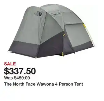Dick's Sporting Goods The North Face Wawona 4 Person Tent offer