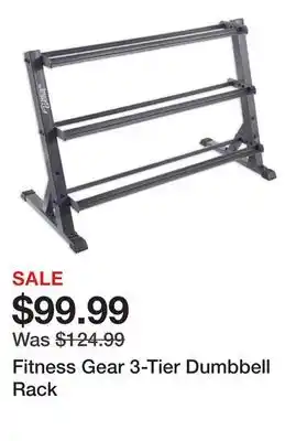 Dick's Sporting Goods Fitness Gear 3-Tier Dumbbell Rack offer