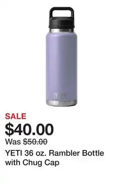 Dick's Sporting Goods YETI 36 oz. Rambler Bottle with Chug Cap offer