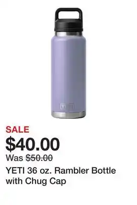 Dick's Sporting Goods YETI 36 oz. Rambler Bottle with Chug Cap offer