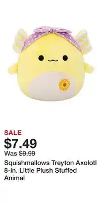 Kohl's Squishmallows Treyton Axolotl 8-in. Little Plush Stuffed Animal offer