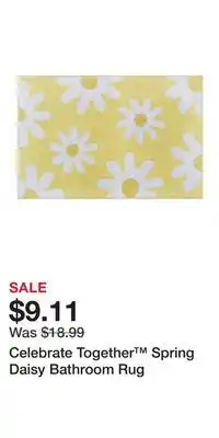 Kohl's Celebrate Together Spring Daisy Bathroom Rug offer