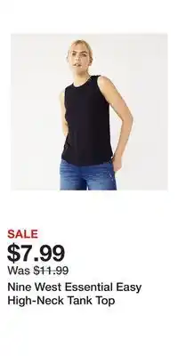 Kohl's Nine West Essential Easy High-Neck Tank Top offer