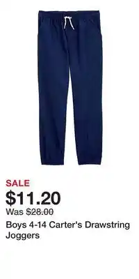 Kohl's Boys 4-14 Carter's Drawstring Joggers offer
